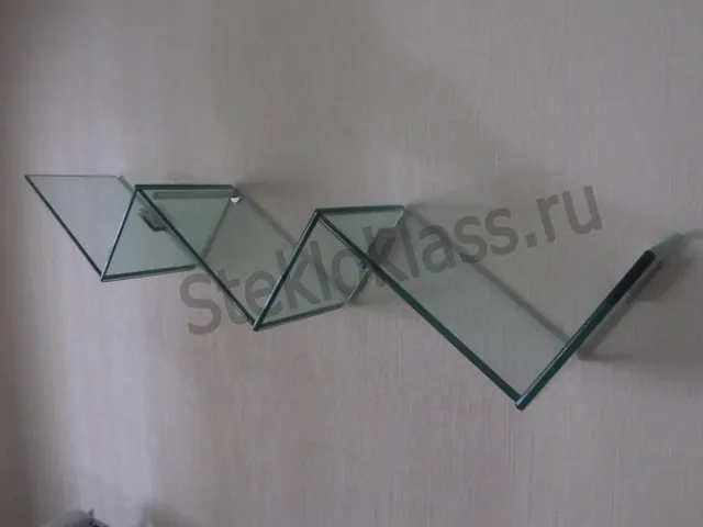 Зеркало с фацетом и двойная полка для салона красоты — фото 5